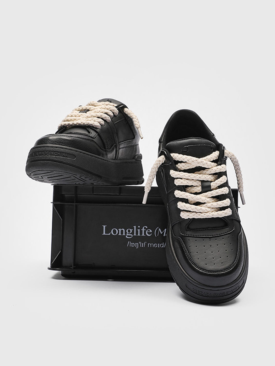 Rope Lace Chunky Platform Sneakers