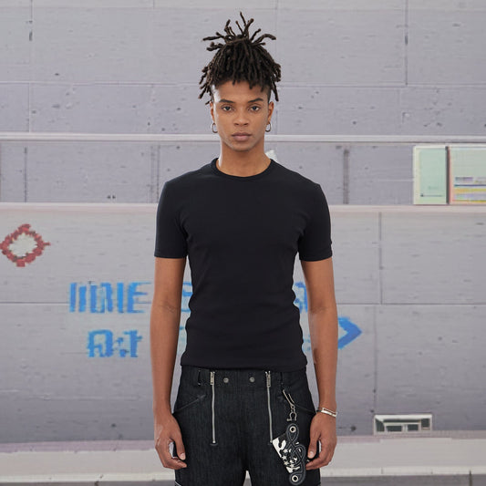 DND4DES Essential Ribbed Slim-Fit T-Shirt