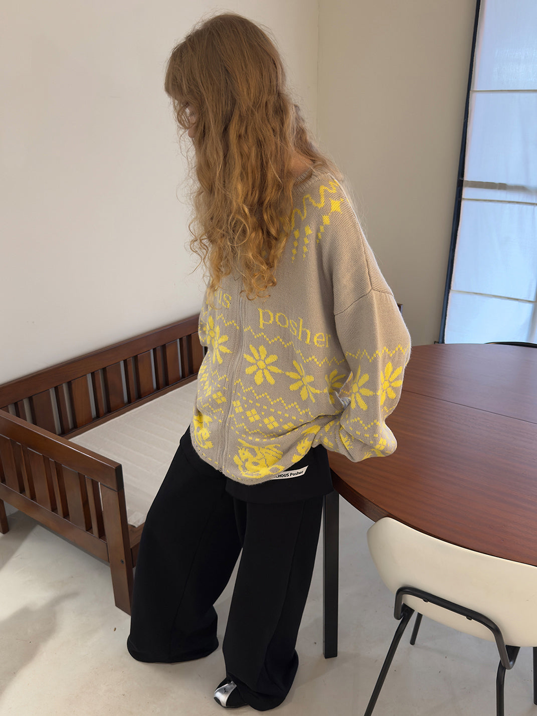 Layered Faux Skirt Cotton Sweatpants