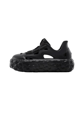Black Lightweight Star Platform Sandals