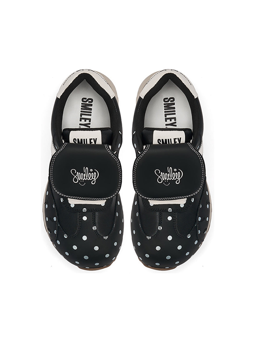 Black Mushroom Polka-Dot Casual Sneakers
