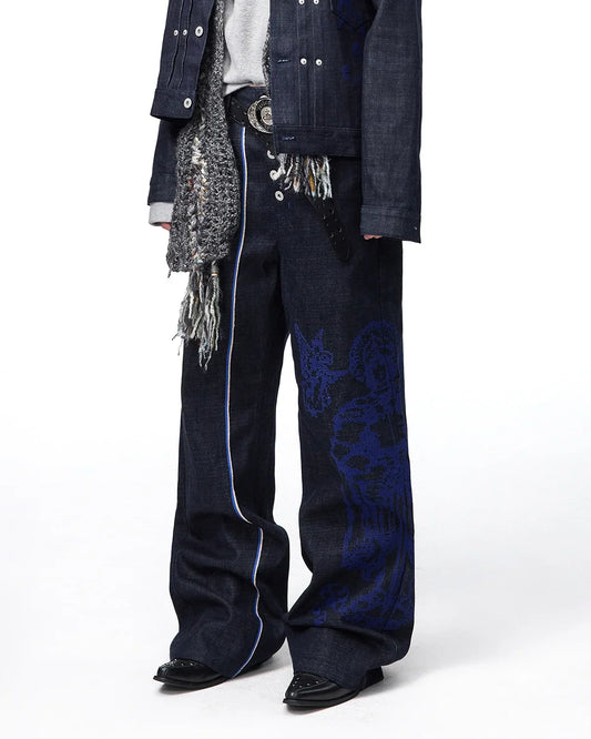 EMO Blue Selvedge Raw Denim Jeans