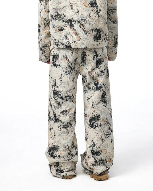 EMO Chenille Straight-Leg Pants