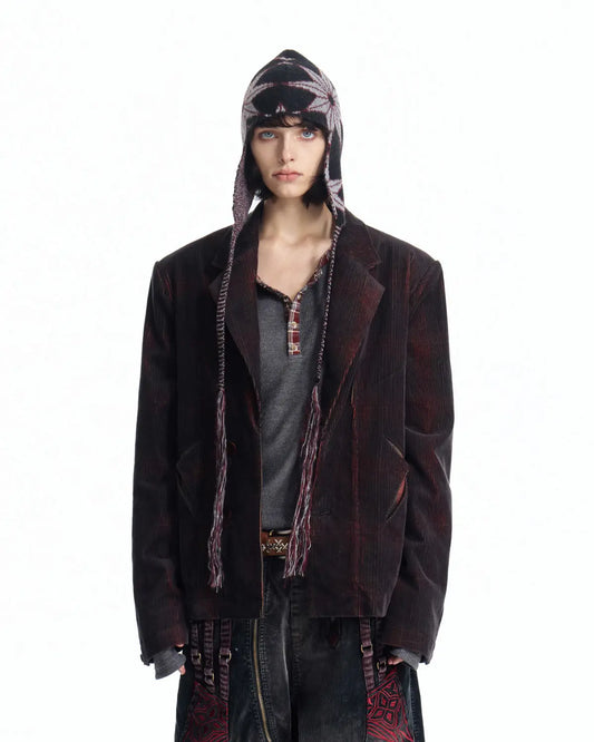 EMO Retro Velvet Corduroy Blazer
