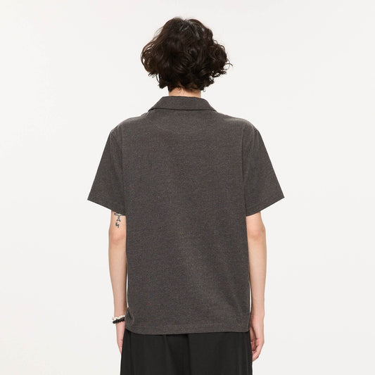 KREATE Layered Fair Isle Pocket Polo T-Shirt