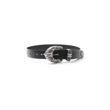 DND4DES Retro Engraved Leather Buckle Belt