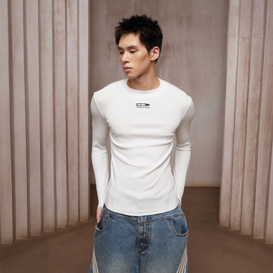 DND4DES Bullet LOGO Graphic Long-Sleeve Tee