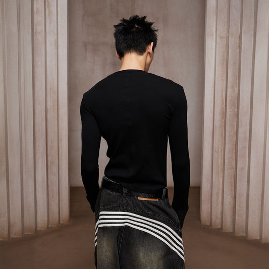 DND4DES Bullet LOGO Graphic Long-Sleeve Tee