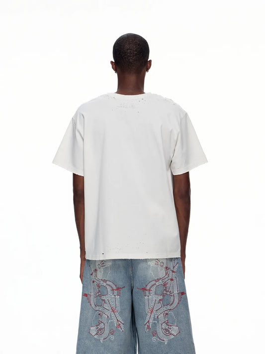 EMO “Digital Ghost” Distressed Tee
