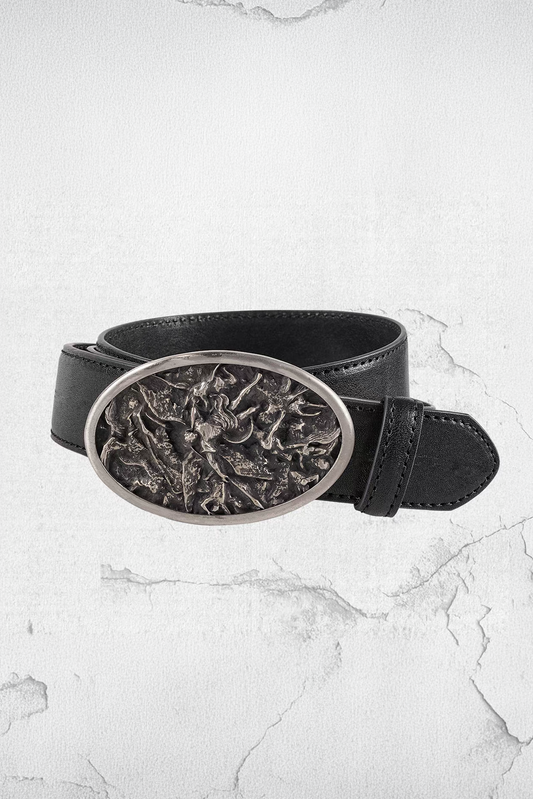 UNDERWATER Lucifer Buckle Calf Leather Belt