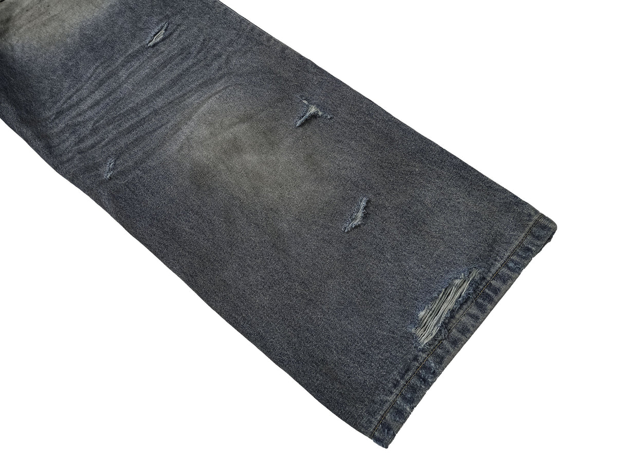 UNDERWATER Muddy Ripped Baggy Jeans