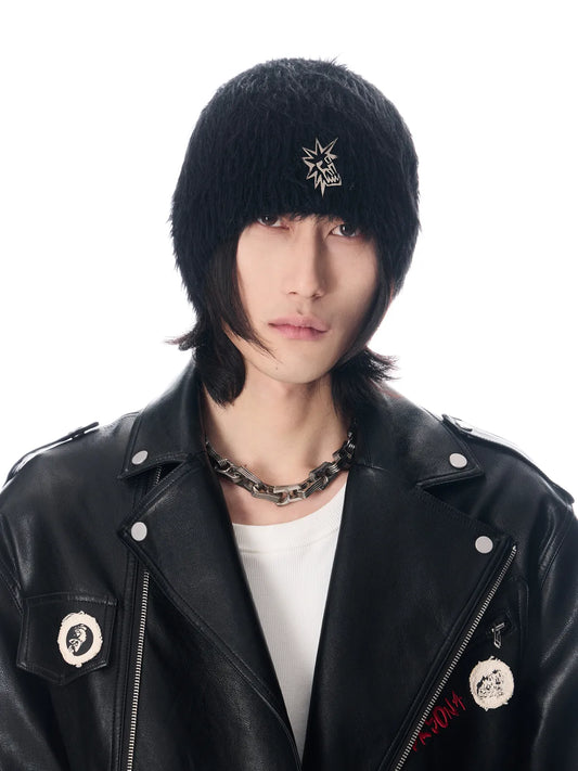EMO Faux Mink Knitted Hat