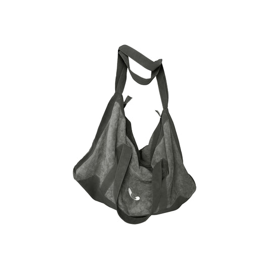 RELABEL Suede Panel Crossbody Bag