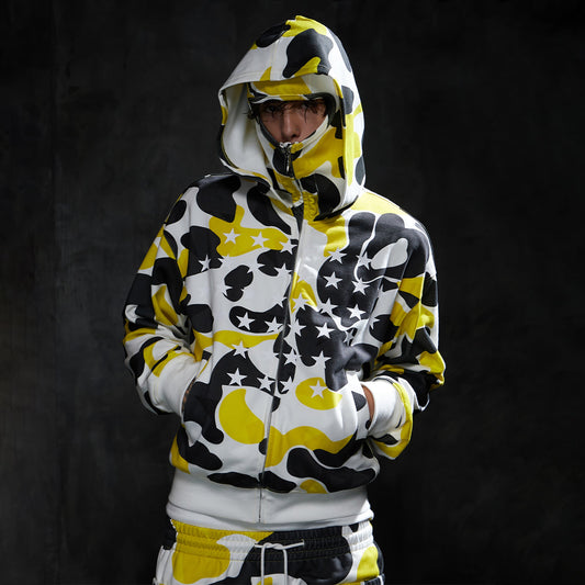 DND4DES Camo Star Full-Print Mask Hoodie