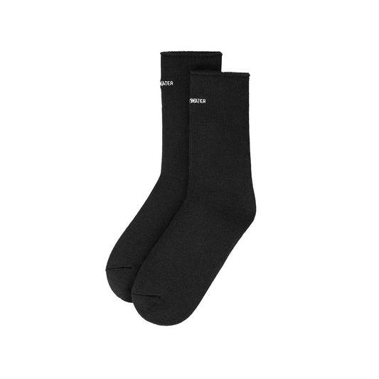 UNDERWATER Embroidered Socks Black