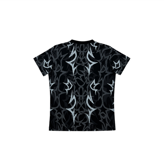 TECNINEGROUP Thorn Star Full-Print Cotton T-Shirt