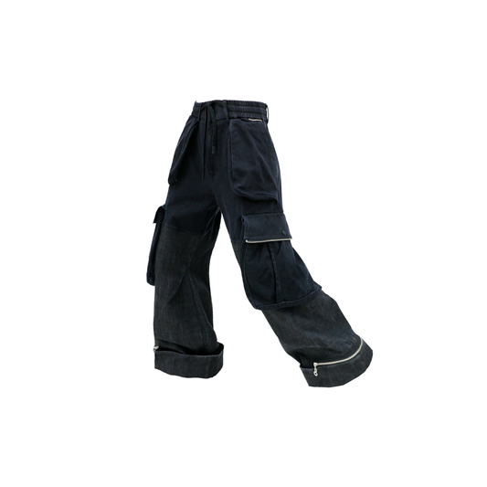 RELABEL Zippered Cargo Jeans