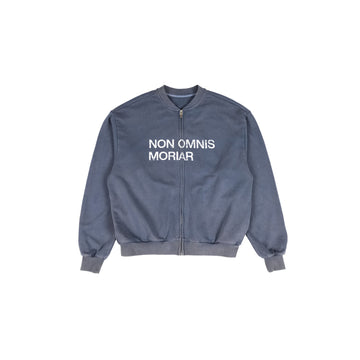 UNDERWATER Retro Washed Graphic Zip-Up Sweatshirt