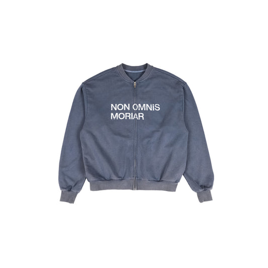 UNDERWATER Retro Washed Graphic Zip-Up Sweatshirt