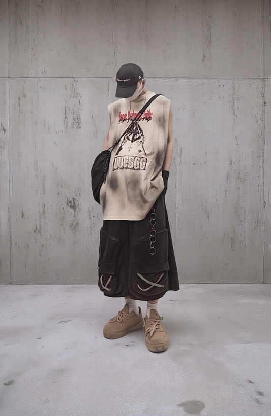 UUCSCC Distressed Multi-Pocket Cargo Shorts