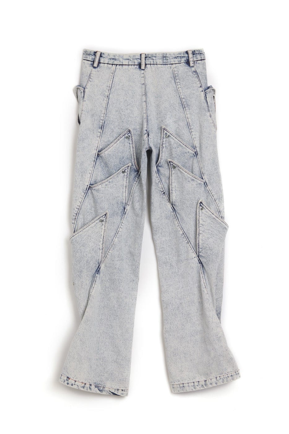 DND4DES Deconstructed Rose Petals Washed Jeans
