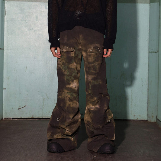 DND4DES Oil Stain Distressed Oversized Cargo