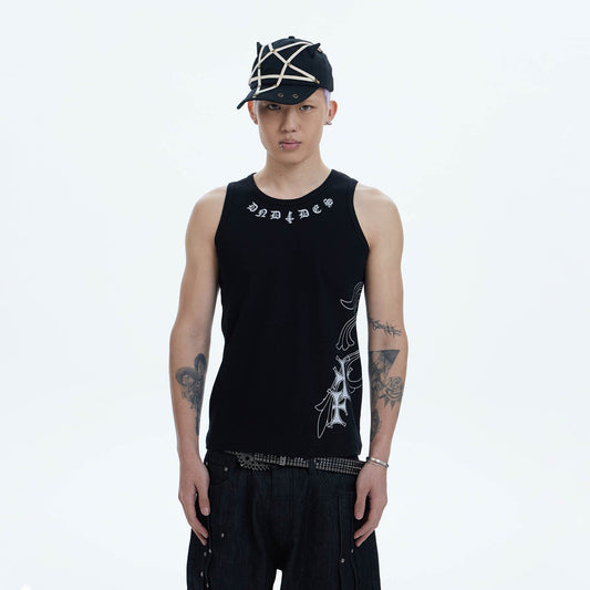 DND4DES Cross Graphic Tank Top