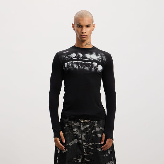 DND4DES Grillz Graphic Slim Long-Sleeve Tee