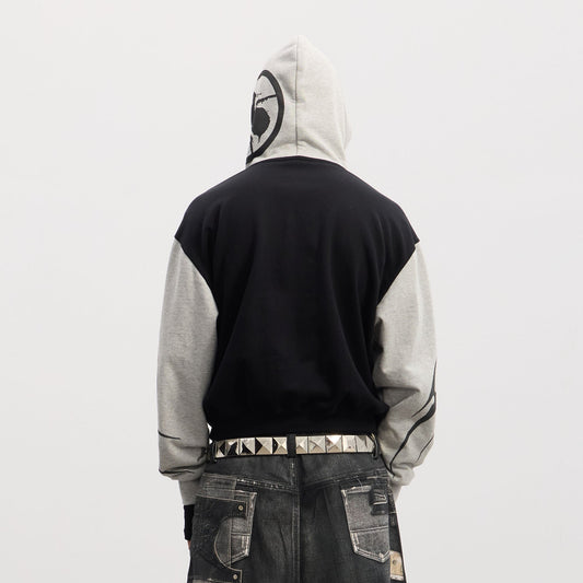 DND4DES Rockstar Full-Print Contrast Hoodie