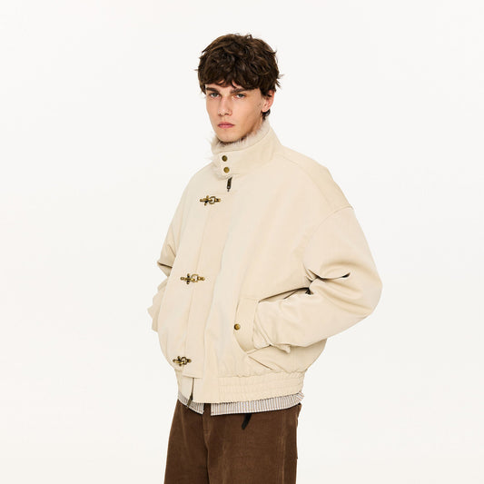 KREATE Faux Fur Lining PU Jacket