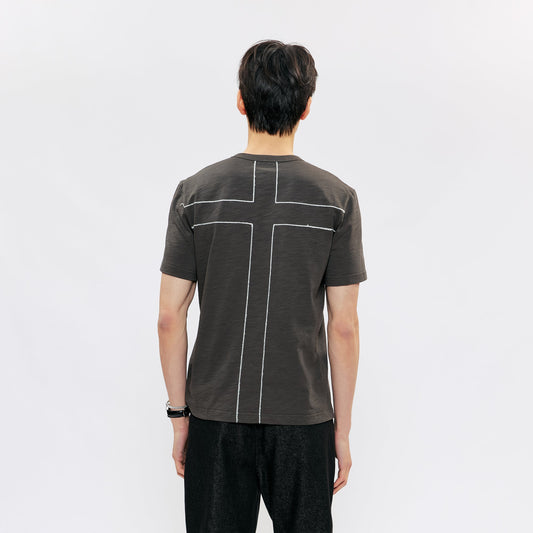KREATE Cross-Stitch Henley T-Shirt