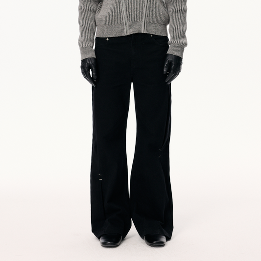 KREATE Pleated Washed Jeans