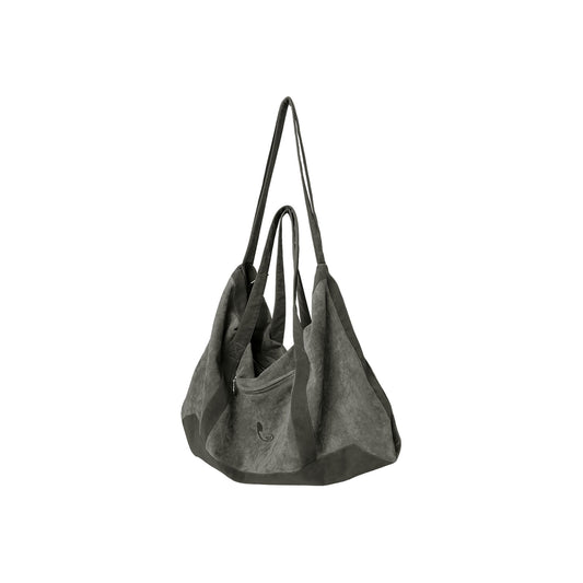 RELABEL Suede Panel Crossbody Bag