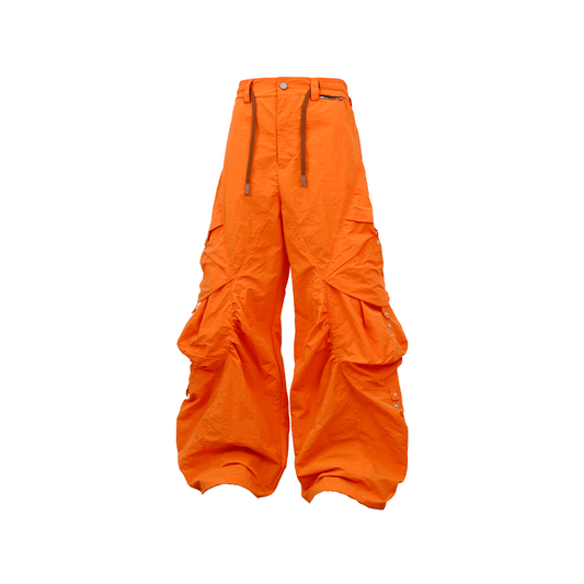 RELABEL Waterproof Nylon Drawstring Oversized Cargo Orange