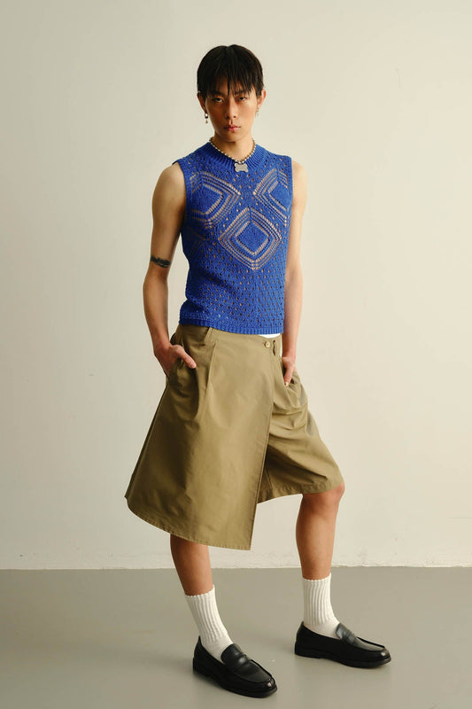 KADAKADA Geometric Crochet Vest