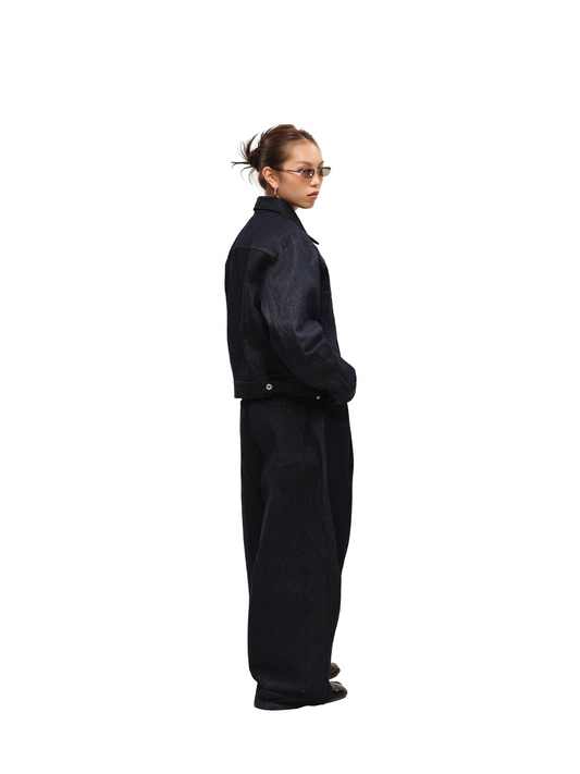 6CRAYON Indigo Baggy Wide-Leg Jeans