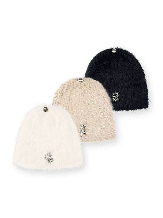EMO Faux Mink Knitted Hat