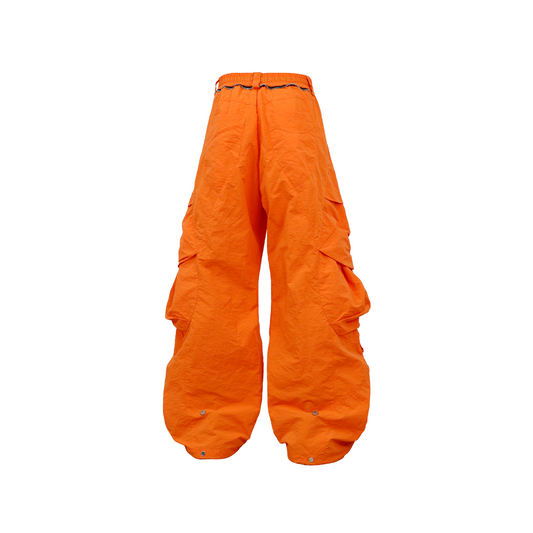 RELABEL Waterproof Nylon Drawstring Oversized Cargo Orange