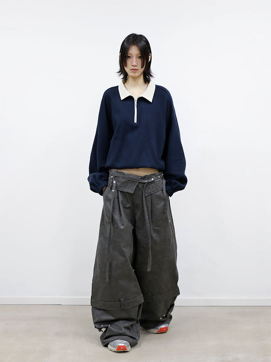 RELABEL Convertible Foldover-Waist Cargo Pants