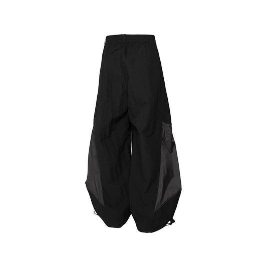 RELABEL Deconstructed Paneled Drawstring Parachute Pants