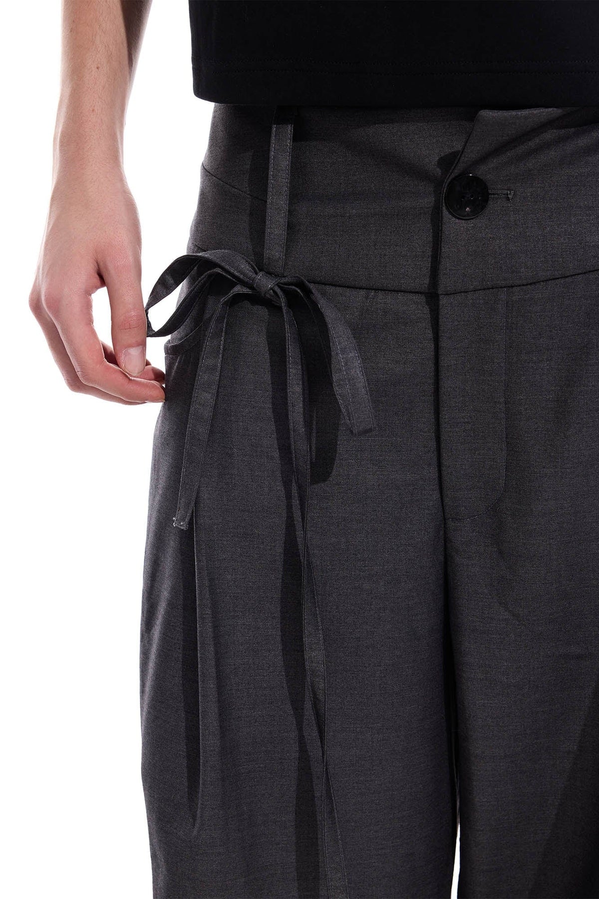 WHISTLEHUNTER Studded-Side Strap Straight-Leg Pants