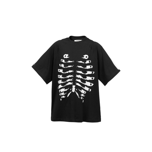 RELABEL Distressed Skeleton Graphic Oversized T-Shirt