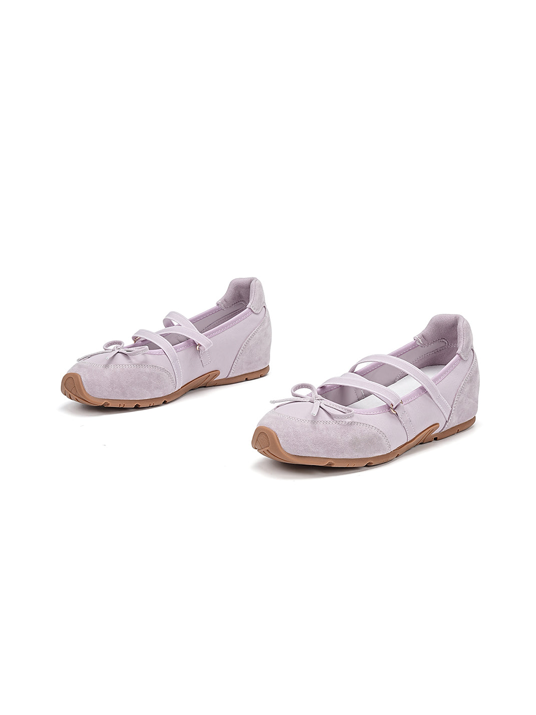 Mary Jane Ballet Sneakers With Bow Detail