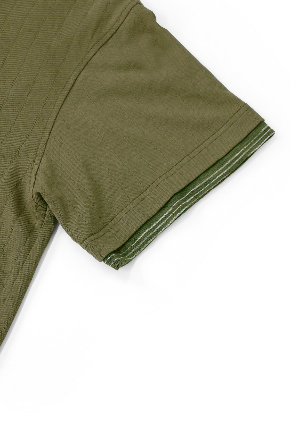 RELABEL Detachable Hood Distressed Henley Tee