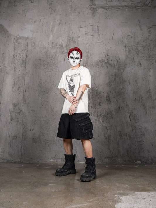UNDERWATER Fallen Angel Distressed T-Shirt