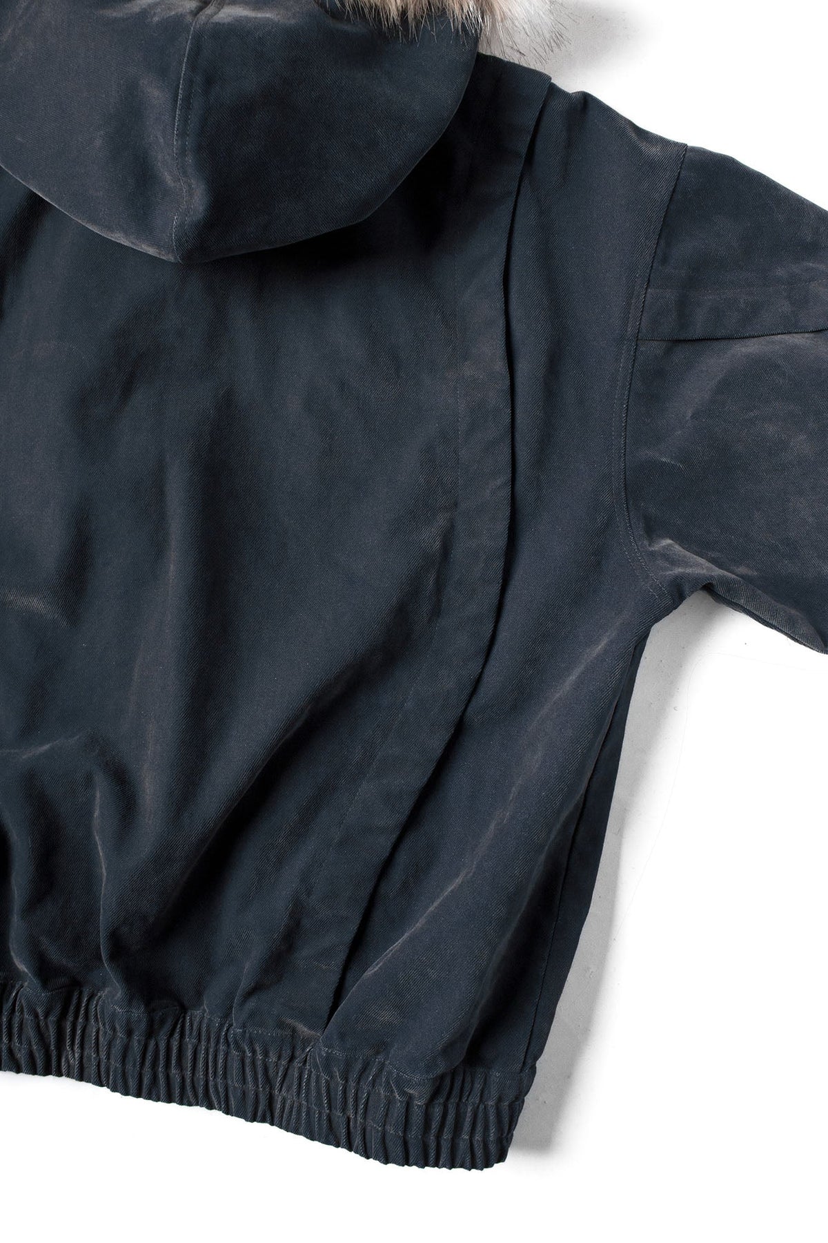 RELABEL Detachable Faux Fur Trim Hooded Jacket