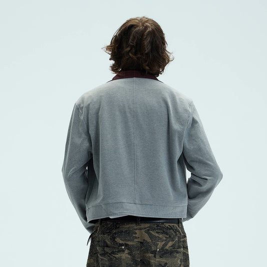 WHISTLEHUNTER Reversible Plaid Raglan Embroidered Jacket