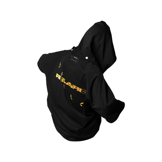 RELABEL Detachable Hood Raglan T-Shirt