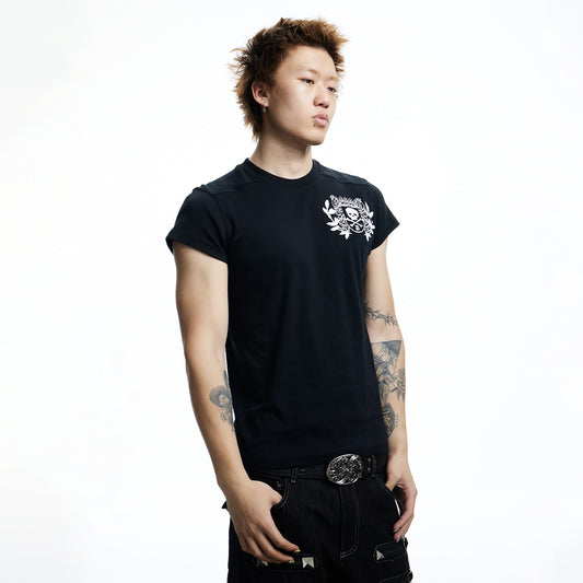 DND4DES Gothic Skull Crest T-Shirt