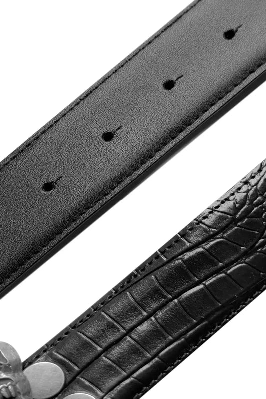 Crocodile Embossed Skeleton Belt